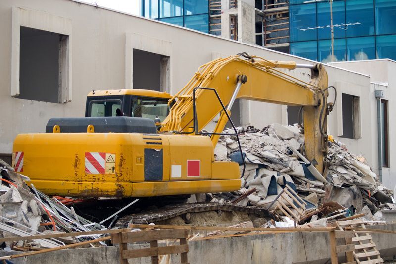 Excavation on a Gold Coast demolition site